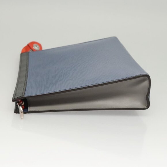 LOUIS VUITTON Epi Pochette Voyage Clutch Bag Blue M62912 LV Auth 120320 - Picture 8 of 16